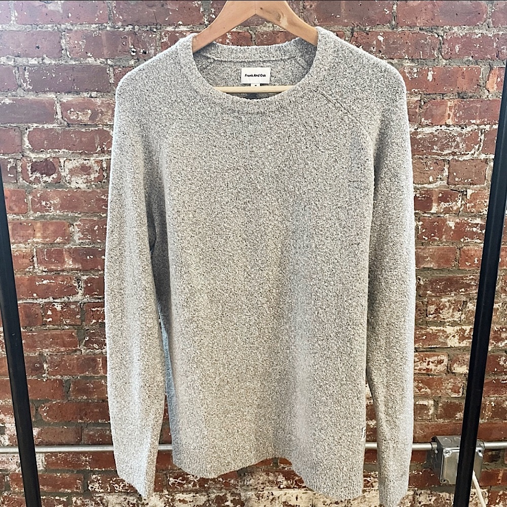 Frank & Oak French terry grey sweater